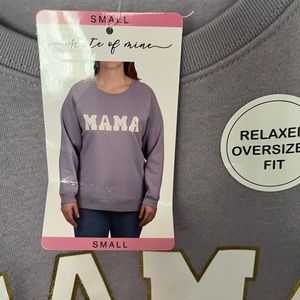 Fun light purple sweatshirt